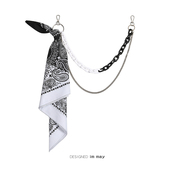 高街配饰ins嘻哈挂件亚克力塑料裤 链腰果花方巾男女荧光挂链腰链