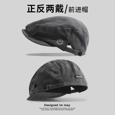 春秋季贝雷帽潮牌帽子男女前进帽