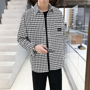 春季新款港风长款学生外套长袖衬衫宽松风衣A328-21013-P85 控109图片