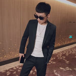 20年春季新款纯色小西装结婚礼服西服西裤套装 A328-2023-P175图片