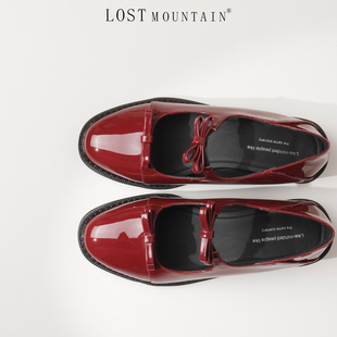 孤山定制JK浅口小皮鞋蝴蝶结两穿大码单鞋2025新款圆头玛丽珍女鞋