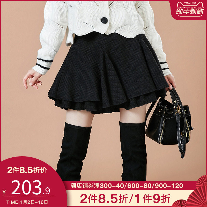 阿卡高腰短裙女2021春季新款甜美学院风a字短款小黑裙百搭半身裙|msdalam kategori Butik wanita / wanita, skirt - dari Buy2taobao.com untuk memberikan perkhidmatan ejen Taobao profesional membeli