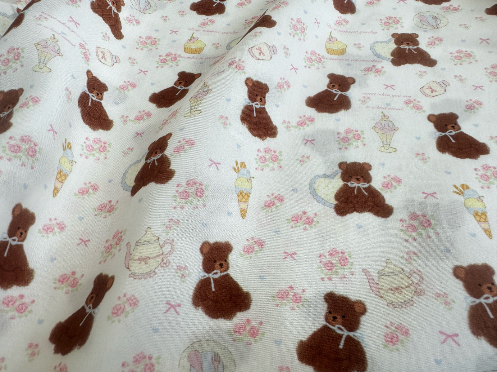一米价锦棉40支90棉紧密赛络纺小棕熊洛丽塔肠圈包包布料,纺织面料/辅料/配套,棉麻面料,淘宝优惠券,粉丝福利购,淘宝优惠卷