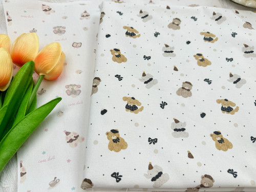 设计师全棉8安帆布和府绸高密波点小象狗狗包包外套桌布手工数码