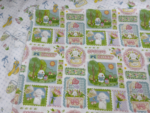 版权花色一米价40支全棉府绸春日小羊童装洛丽塔裙肠圈衬衣娃衣料