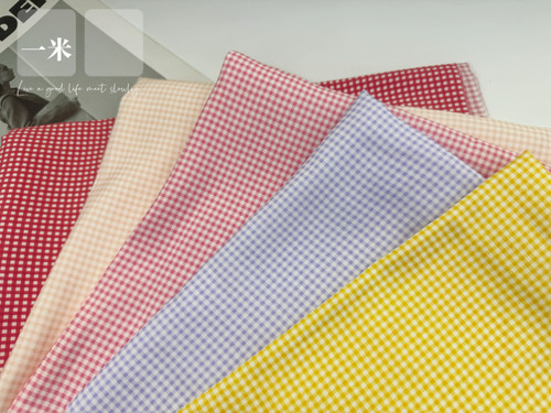 一米价锦棉90棉格子系列系列包包洛丽塔裙肠圈衬衣娃衣布料