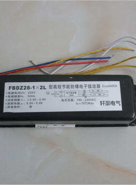 FBDZ28-1*2L 1托1 28W/220V防爆单脚荧光灯高效节能电子镇流器