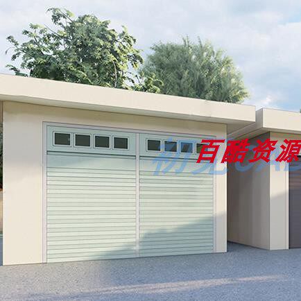 164卷帘门SU模型电动卷闸门sketchup车库大门防盗门草图大师模型