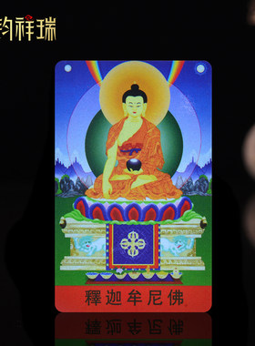 释迦牟尼绿度母莲师佛像藏式结缘小卡片护身符藏传佛像约30种