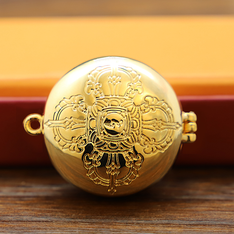 尼泊尔嘎乌盒吊坠金刚杵护身符男女项链可打开舍利子经文咒符