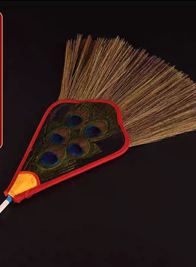 藏传家用-尼泊尔单眼 净水瓶顶孔雀羽毛+吉祥草 净水瓶  净坛之用