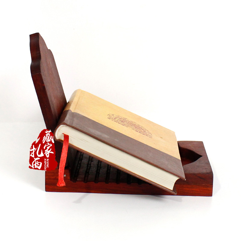 红檀木小书架红木实木读书架手机支架文殊智慧剑阅读架书立复古