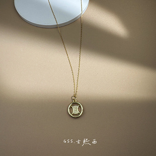 古熙西|潮牌原单925银包18k金锁骨链ins风项链简约通勤好搭