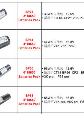 ScubalampV4K,V6K,V3K P33 V3K BP44/BP66/BP88/BP33潜水灯电池包