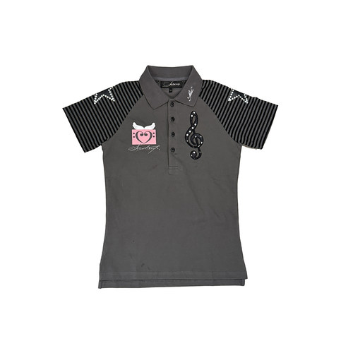 SADSOUP条纹拼色复古短袖polo