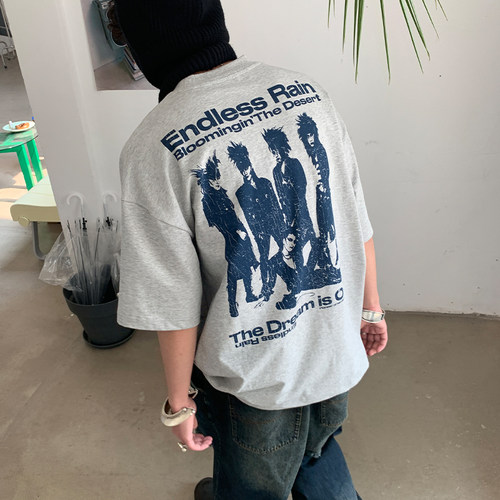 SADSOUP梦尽头复古剪影300g短袖
