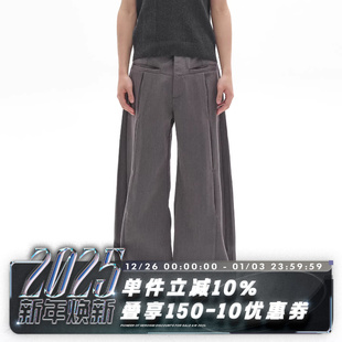 工字活褶 弯刀裤 休闲西裤 SUIT cleanfit PANTS 高级褶皱 POH 型