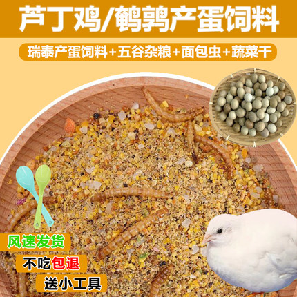 芦丁鸡饲料育雏鹌鹑小鸡蓝胸产蛋下蛋食料开口通用饲料