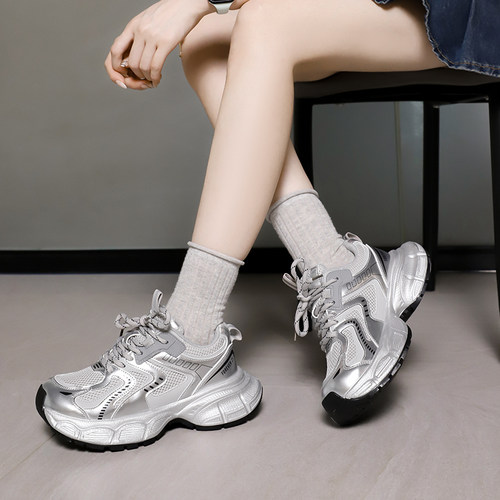 F21银紫老爹鞋女2026新款春季