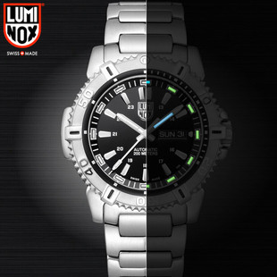 瑞士luminox雷美诺时6502手表银翼航海防水自动机械发光 钢链腕表