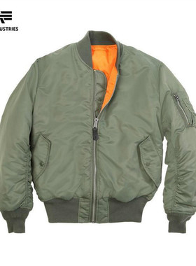 Alpha阿尔法工业ma1夹克经典宽松款秋冬加棉尼龙防雨正人君品行