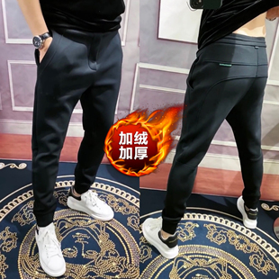 2025男士男款弹力加绒保暖新款卫裤大码运动裤休闲裤男男裤长裤男