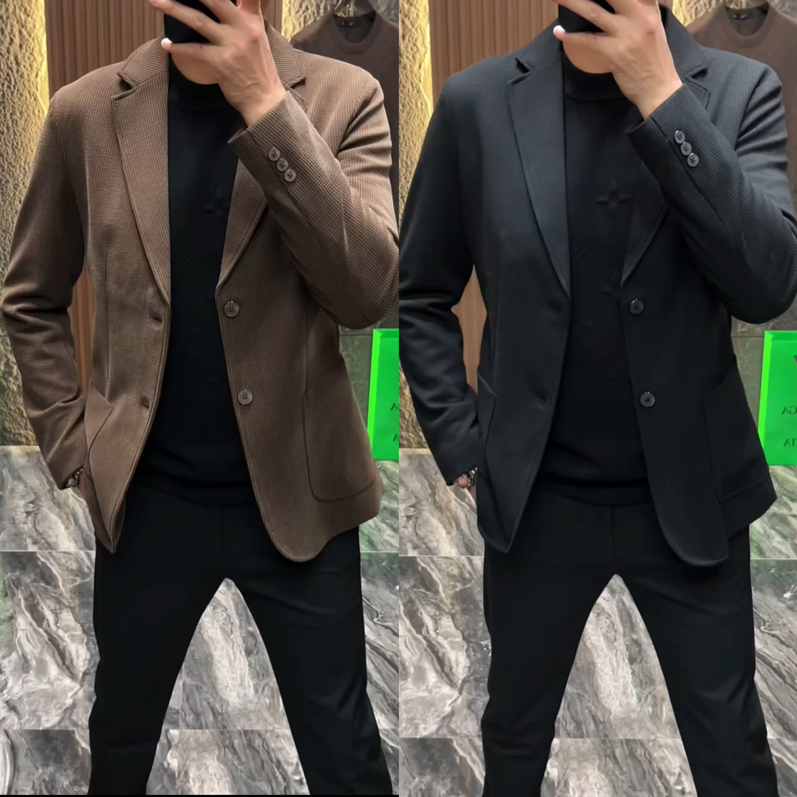 休闲西服修身百搭时尚
