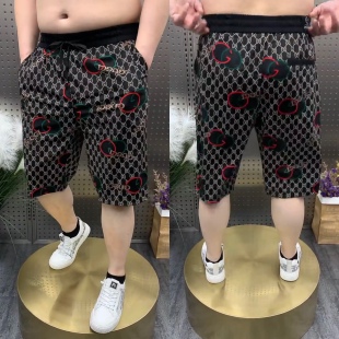 五分裤 沙滩裤 男男裤 新款 潮 弹力短裤 冰丝裤 时尚 2208夏季 潮流休闲裤