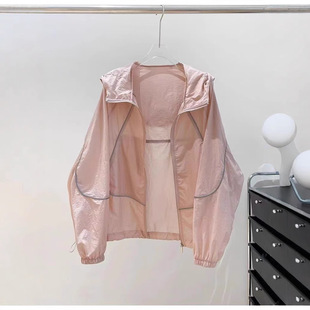 宽松百搭防晒服空调开衫 外套2025新款 冲锋衣 薄款 透气防晒衣女夏季