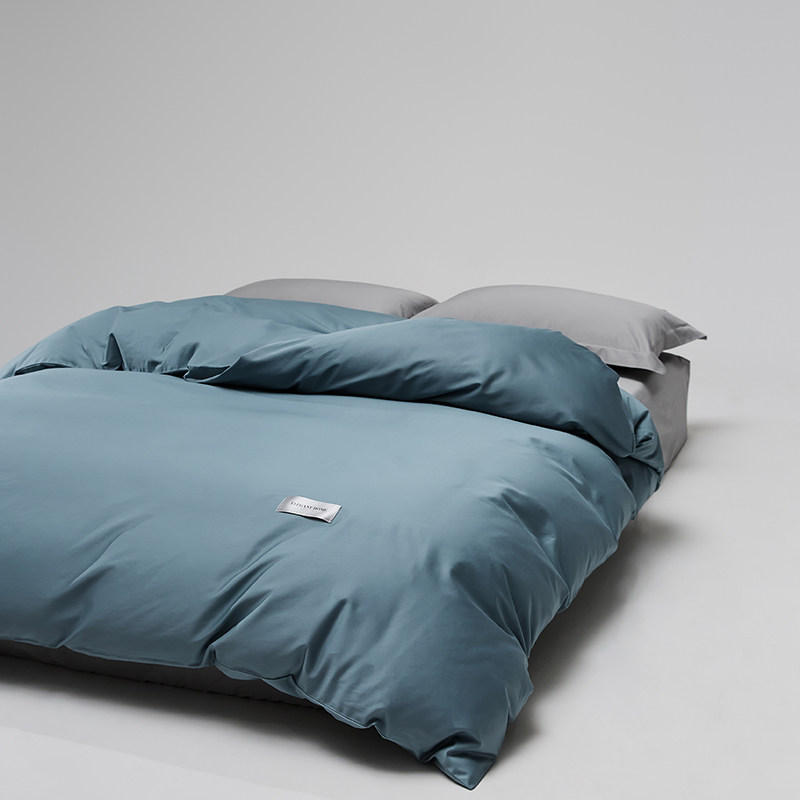 【阿卡家纺】高级感100s长绒棉单独被套简约纯色全棉被套床罩单件