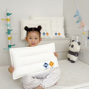 A类全棉儿童枕头30x50山宁泰抗菌防螨枕芯40x60幼儿园护颈枕35x55