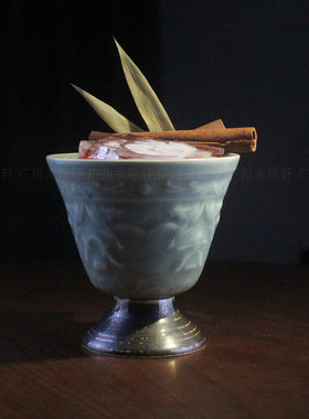 TIKI宾治盆复古陶瓷水果鸡尾酒杯