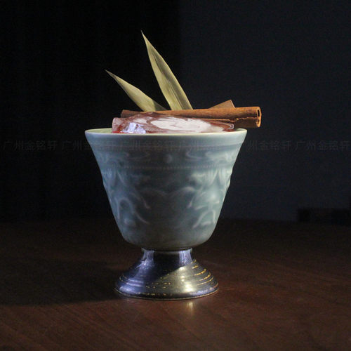 TIKI宾治盆复古陶瓷水果鸡尾酒杯