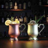 莫斯科骡子杯moscow mule金属不锈钢鸡尾酒杯 火焰杯铜杯调酒杯子