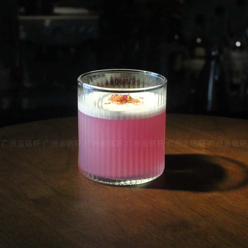 Ocean鸥欣玻璃杯泰国进口 调饮杯竖纹鸡尾酒调酒杯威士忌杯果汁杯