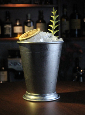 薄荷朱丽普做旧调酒杯卷边金属杯特调鸡尾酒莫吉托Mint Julep Cup