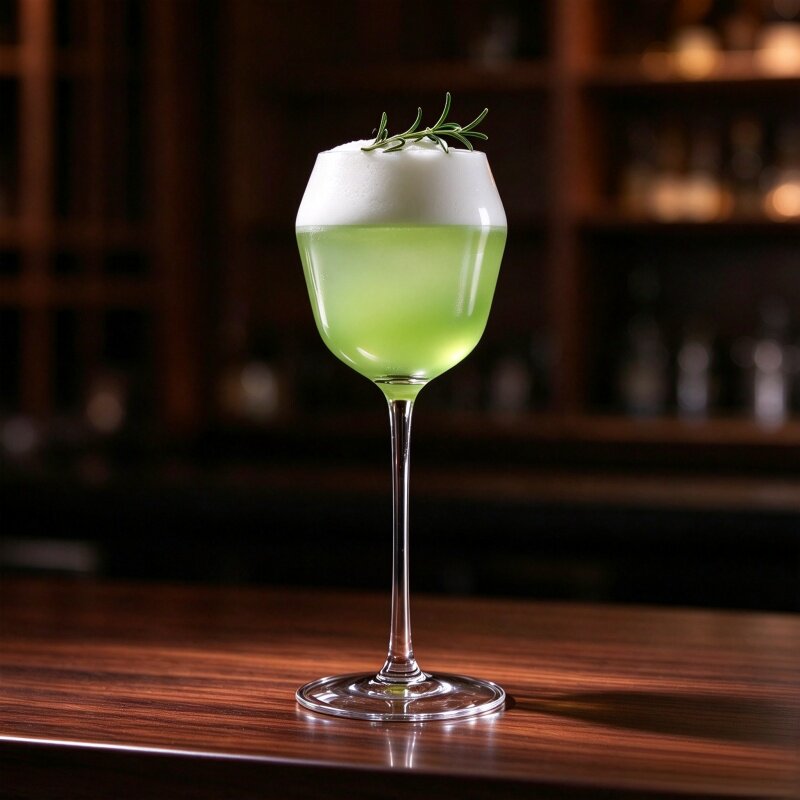 比利时鼓形马天尼杯复古高脚反口杯日式鸡尾酒杯高脚古典葡萄酒杯