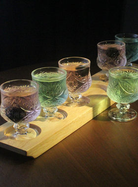欧式刻花烈酒杯调酒杯