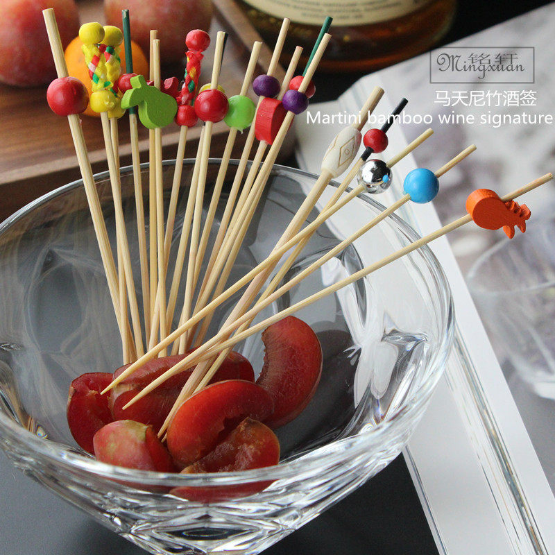 金铭轩 调酒艺术日式鸡尾酒签 橄榄签 马天尼 水果签 竹签竹酒签,餐饮具,水果叉/水果签,淘宝优惠券,粉丝福利购,淘宝优惠卷