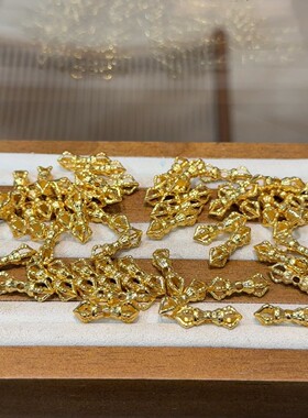 纯铜黄铜镶钻金刚杵金蟾黄财神吊坠阿呆牌合集文玩配件手饰饰品