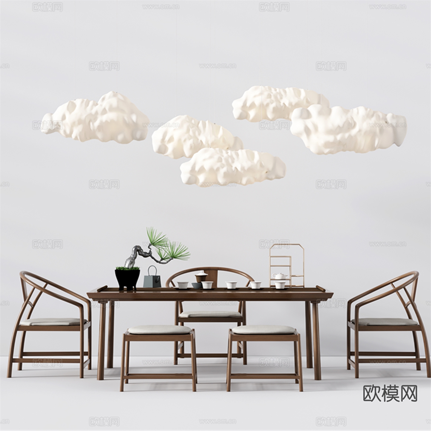 新中式实木茶桌椅组合现代简约家用客厅茶台办公室泡茶桌功夫茶台