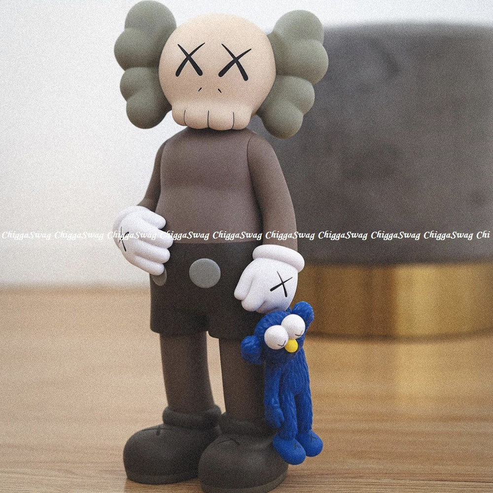 kaws 芝麻街公仔摆件手提玩偶ins网红模型手办居家潮流周边摆件