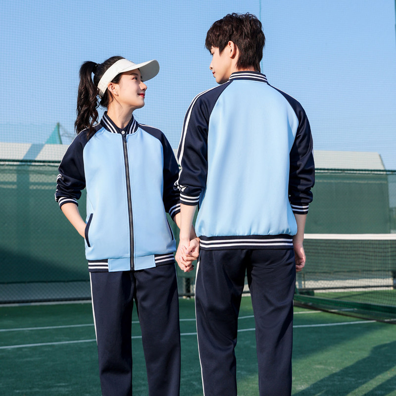 中学生校服运动套装春秋新款初中高中生运动会班服毕业团体服定制