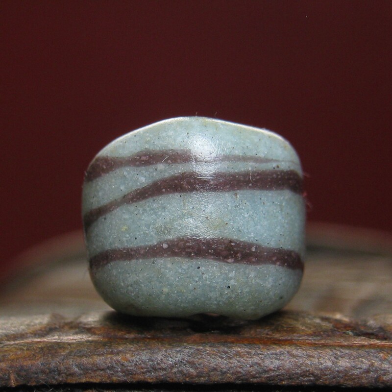 高古老缠丝琉璃大孔珠12.5mm
