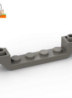 国产小颗粒积木1x6双45度反斜坡切1x4汽车底座52501零件DIY反斜面