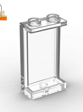 国产小颗粒积木1x2x3墙板透明玻璃板87544零件落地窗2362橱柜墙壁