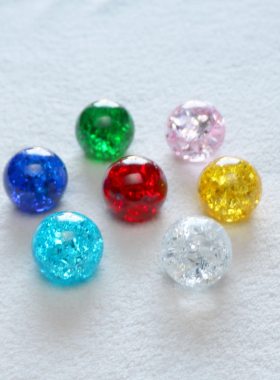彩色冰裂纹水晶球弹珠加湿器配件