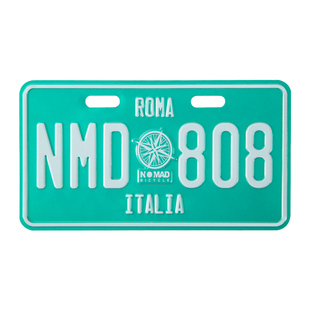 NOMAD自行车安全反光装饰金属品英文数字复古配饰改装用