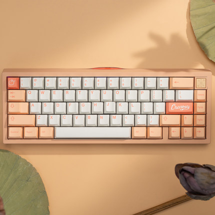 「Meletrix」ZOOM 65V3三模开槽红色尾灯屏幕版客制化键盘套件