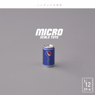 Dollhouse娃娃屋模型1/12分食玩场景 百事饮料易拉罐迷你微缩模型